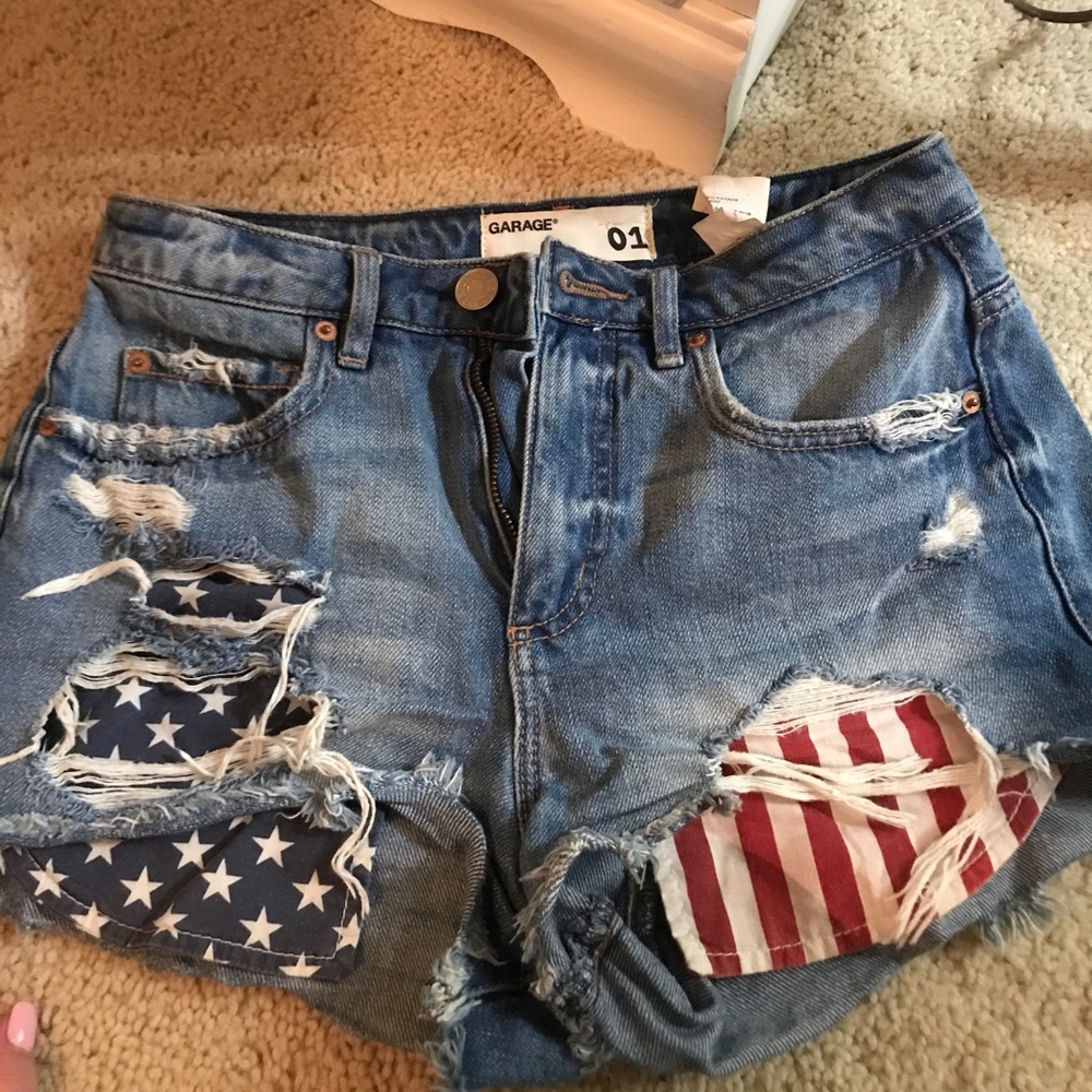 Garage American flag shorts